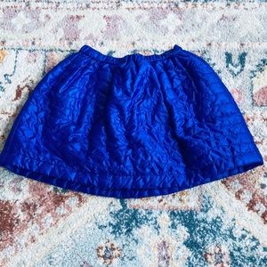 Crewcuts J Crew Puffy Skirt Purple Quilted Puffer Winter Skirt Size 6/7 Girls